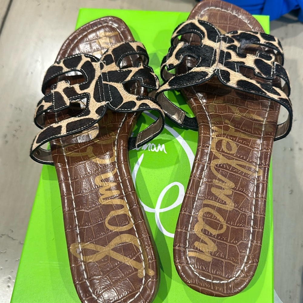 Sam Edelman leopard slides